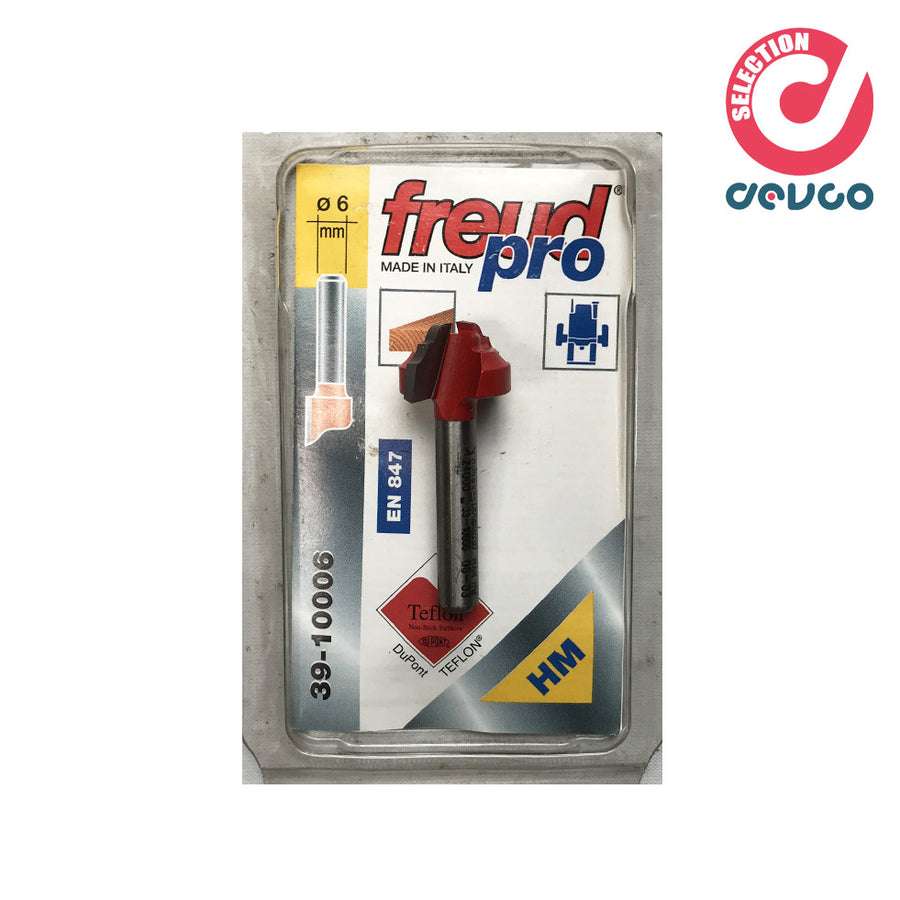 Fresa 2 taglienti per legno diametro 6  Freud - 39-10006