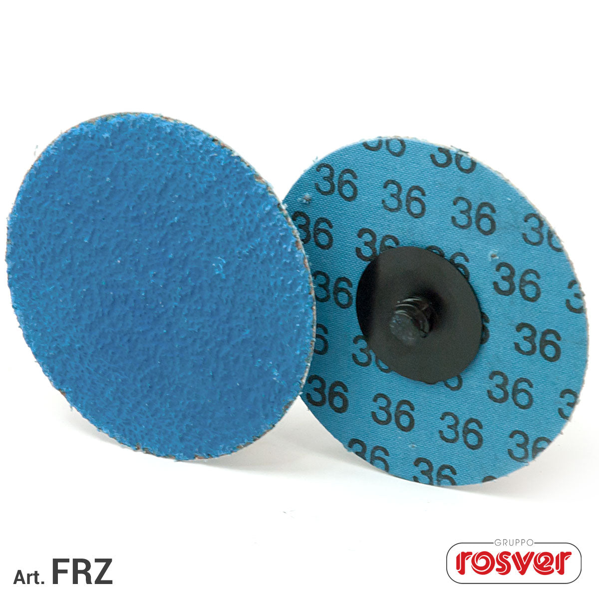 Disco a Vite Roloc FRZ D.75 - Tela abrasiva allo zirconio - Rosver - Conf.25pz