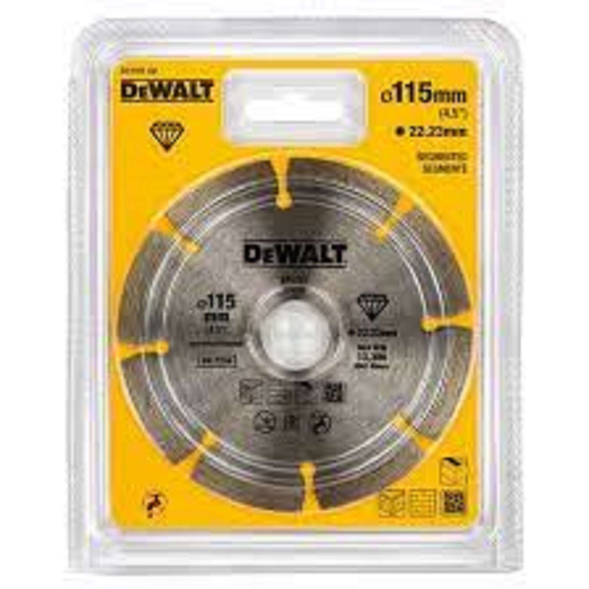 Disco diamantato DEWALT DT3701-QZ 115 X 33.2 X 7 MM