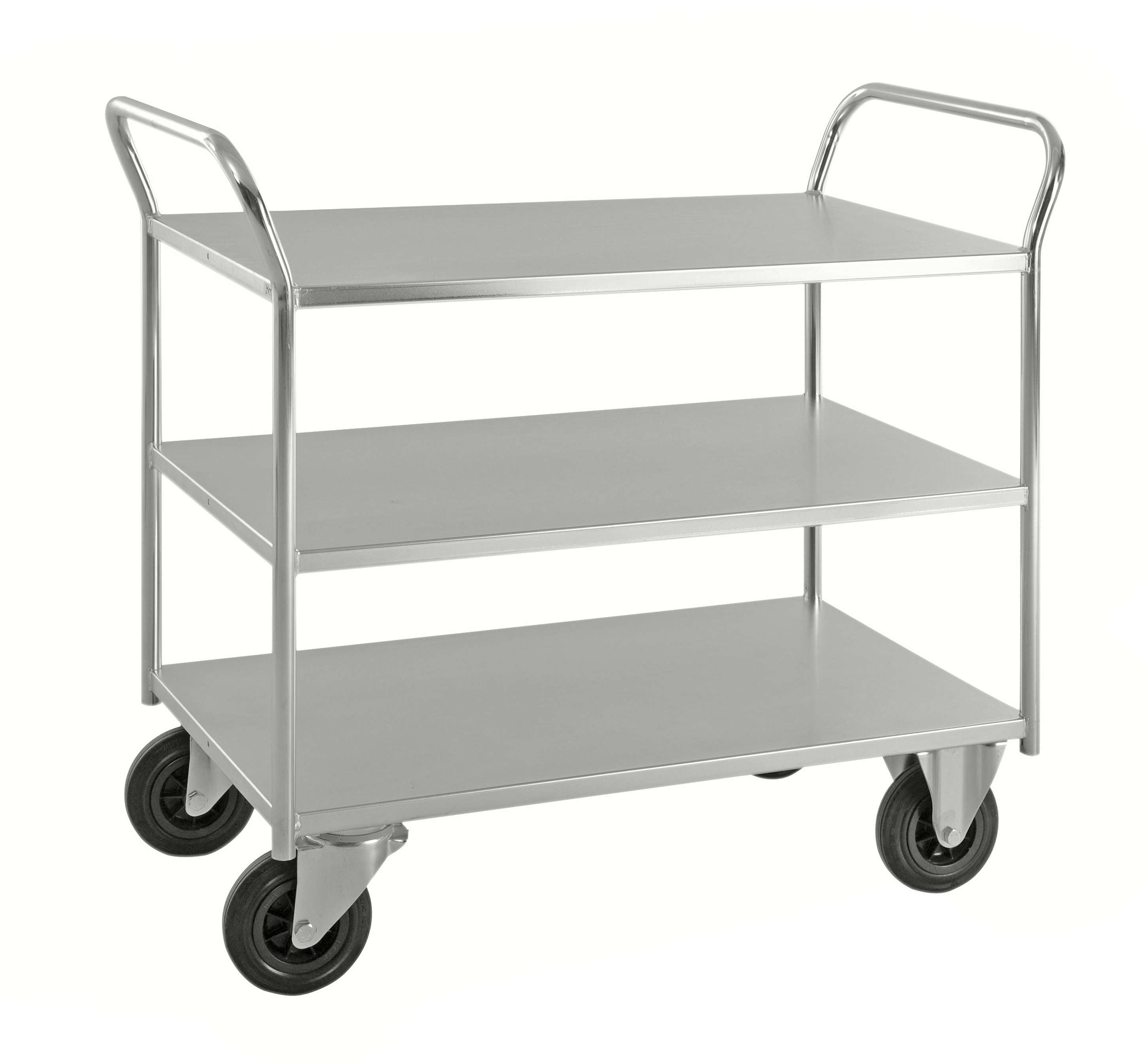 Carrello robusto in lamiera 3 ripiani Elettro galvanizzato KM4134-E Kongamek