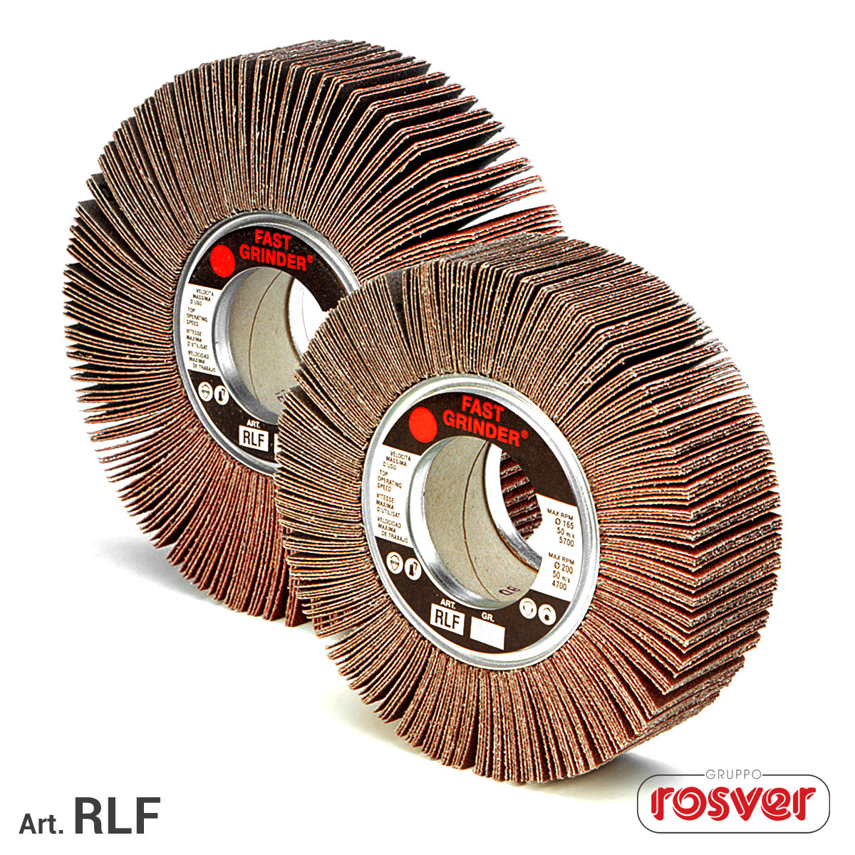 Ruota lamellare in tela RLF D.100x50x19 Rosver - Conf.5pz