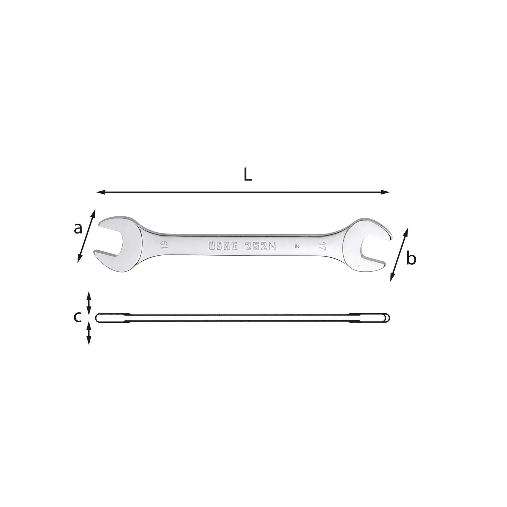 Chiavi a forchetta (46x50-50x55) - Usag 252 N