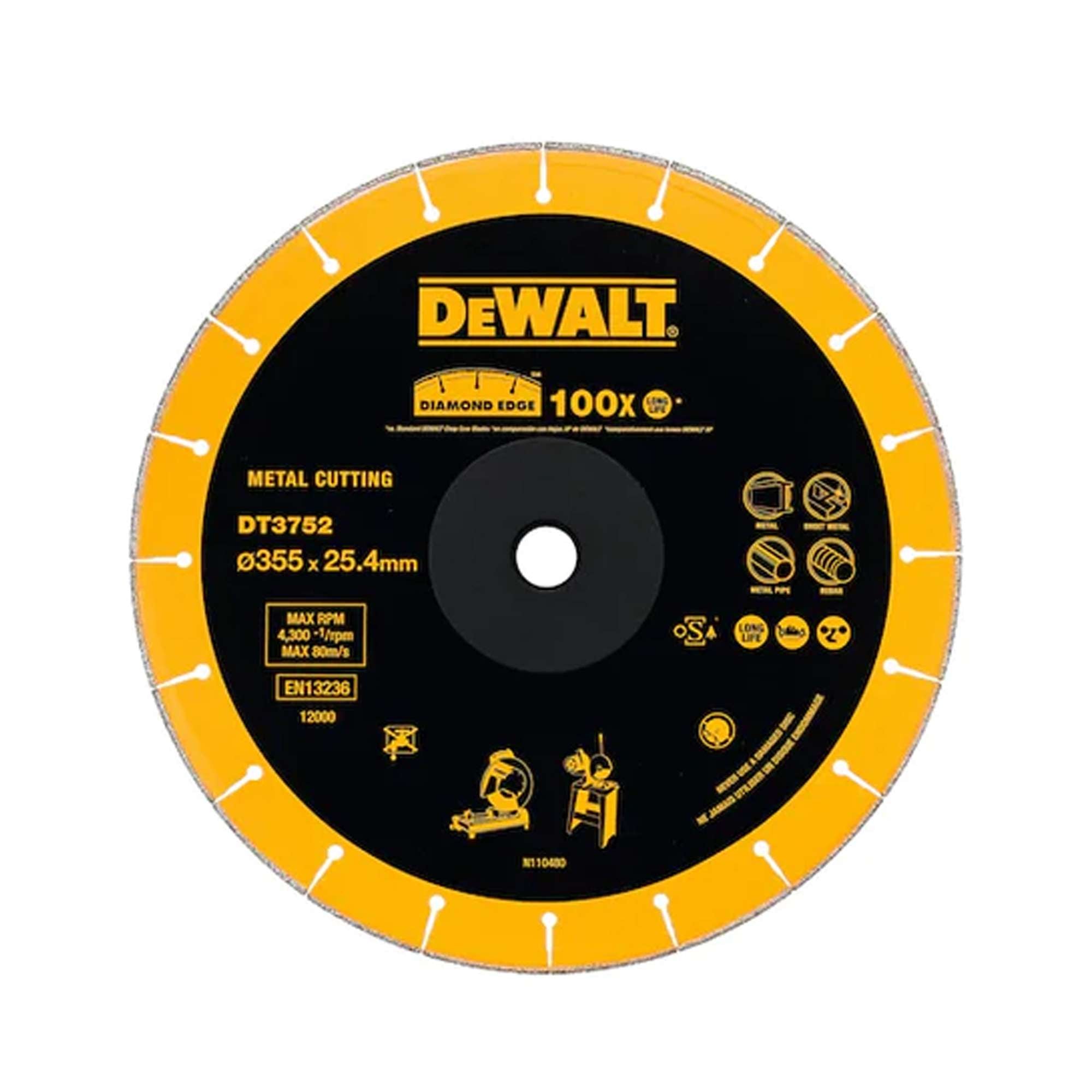 Disco diamantato DEWALT DT3752-QZ 355mm foro 25.4mm