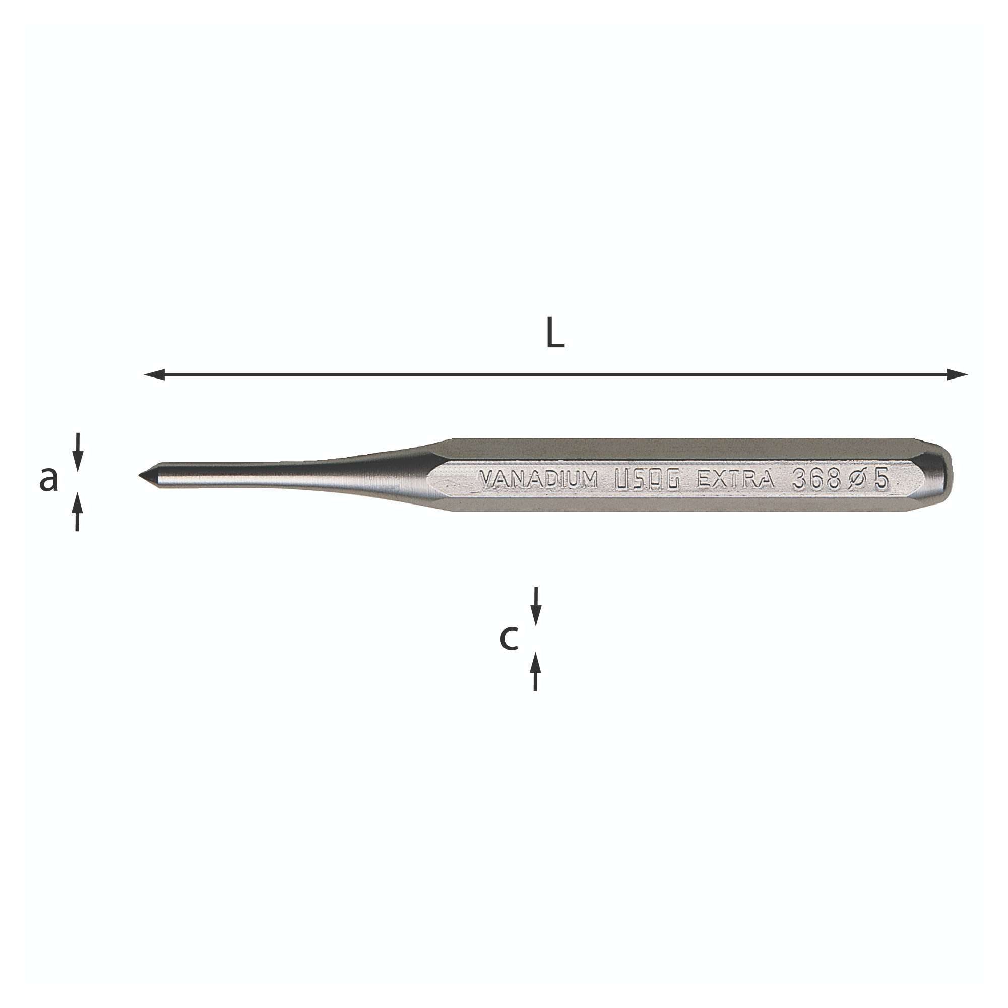 Bulini in accaio 5x150mm c 12mm - Usag 368